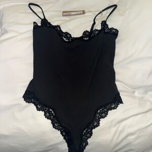 NWT SKIMS Black Fits Everybody Lace Bodysuit